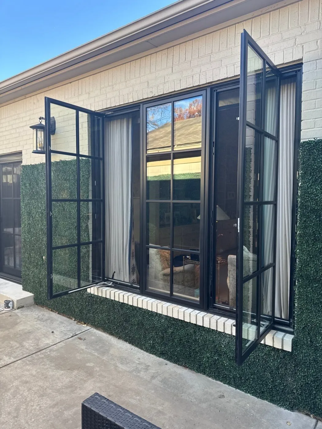 Black Infinity By Marvin Triple Casement Amarillo Solar Shade Texas