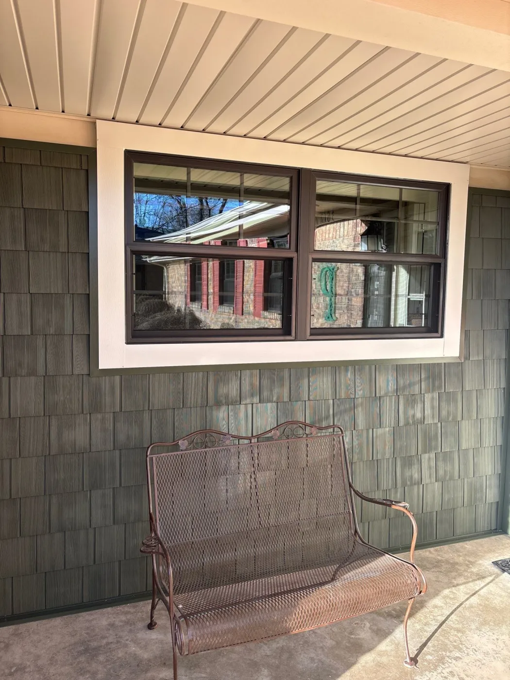 Bronze Infinity By Marvin Fiberglass Twin Window Amarillo Solar Shade Texas