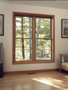 A large double-hung replacement window