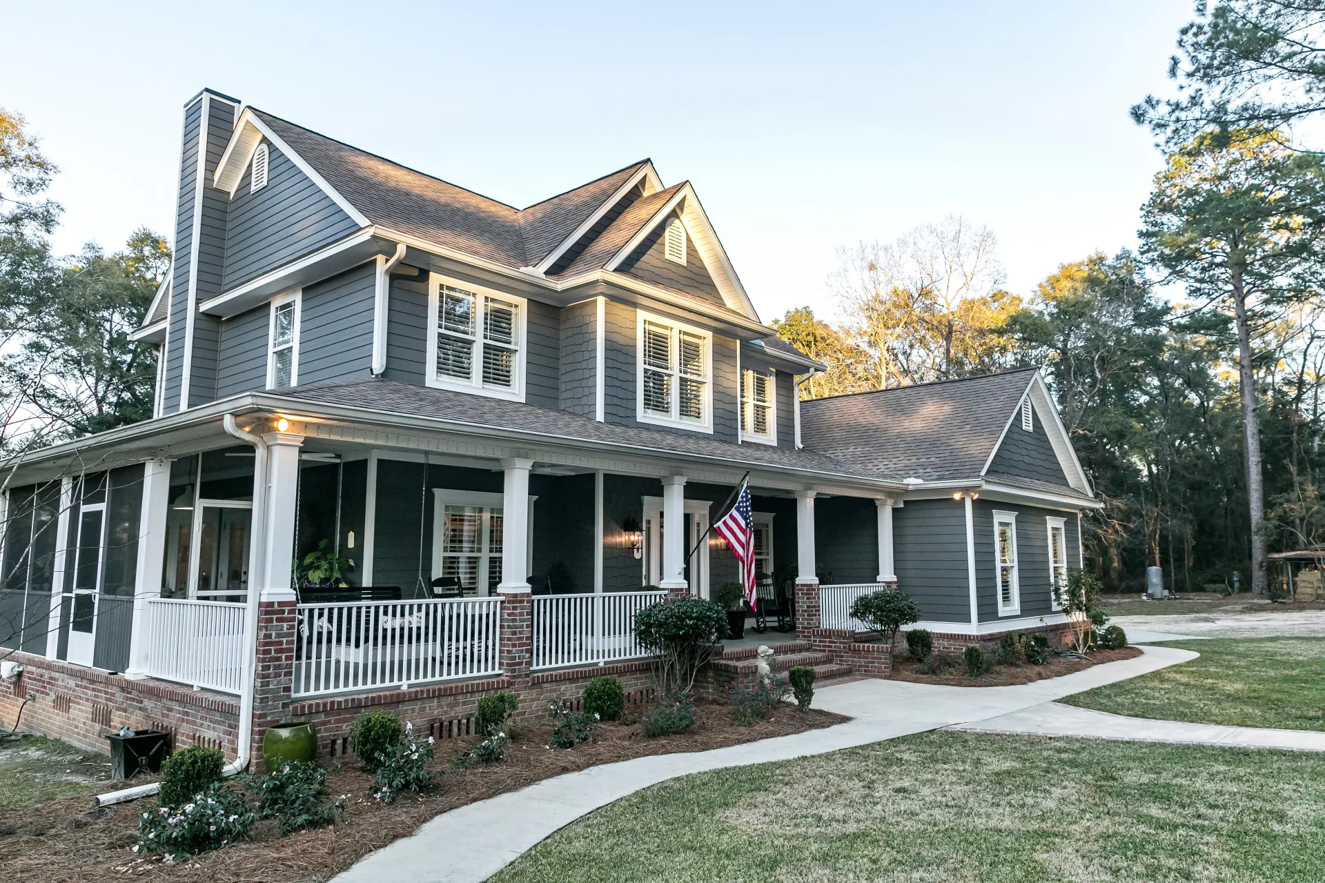 Amarillo home with beautiful siding provided by Amarillo Solar Shade