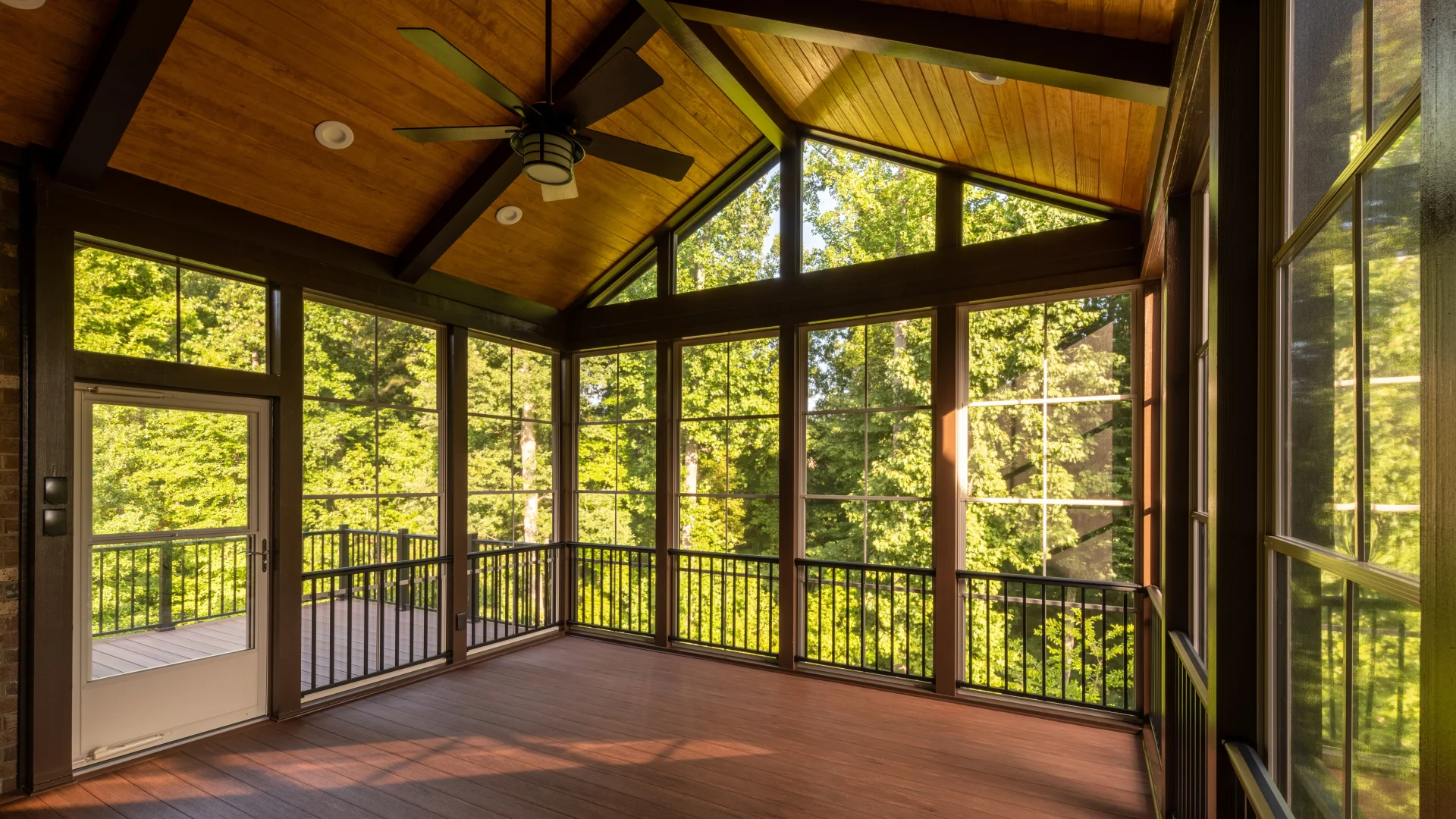 Sunroom with new windows